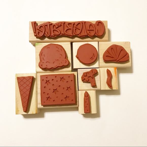 Stampin’ Up Retired 2001 Perfect Party set of 9 - Picture 2 of 4